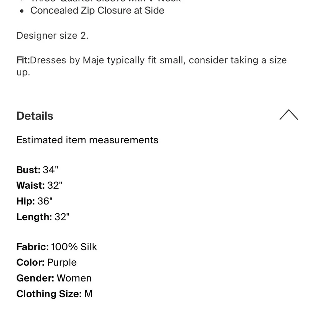 Maje Blue and Red Patter Mini make size 2 is equal to w med size in pic